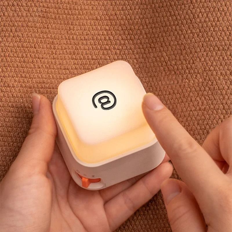 Rechargeable LED Bedside Square Night Light