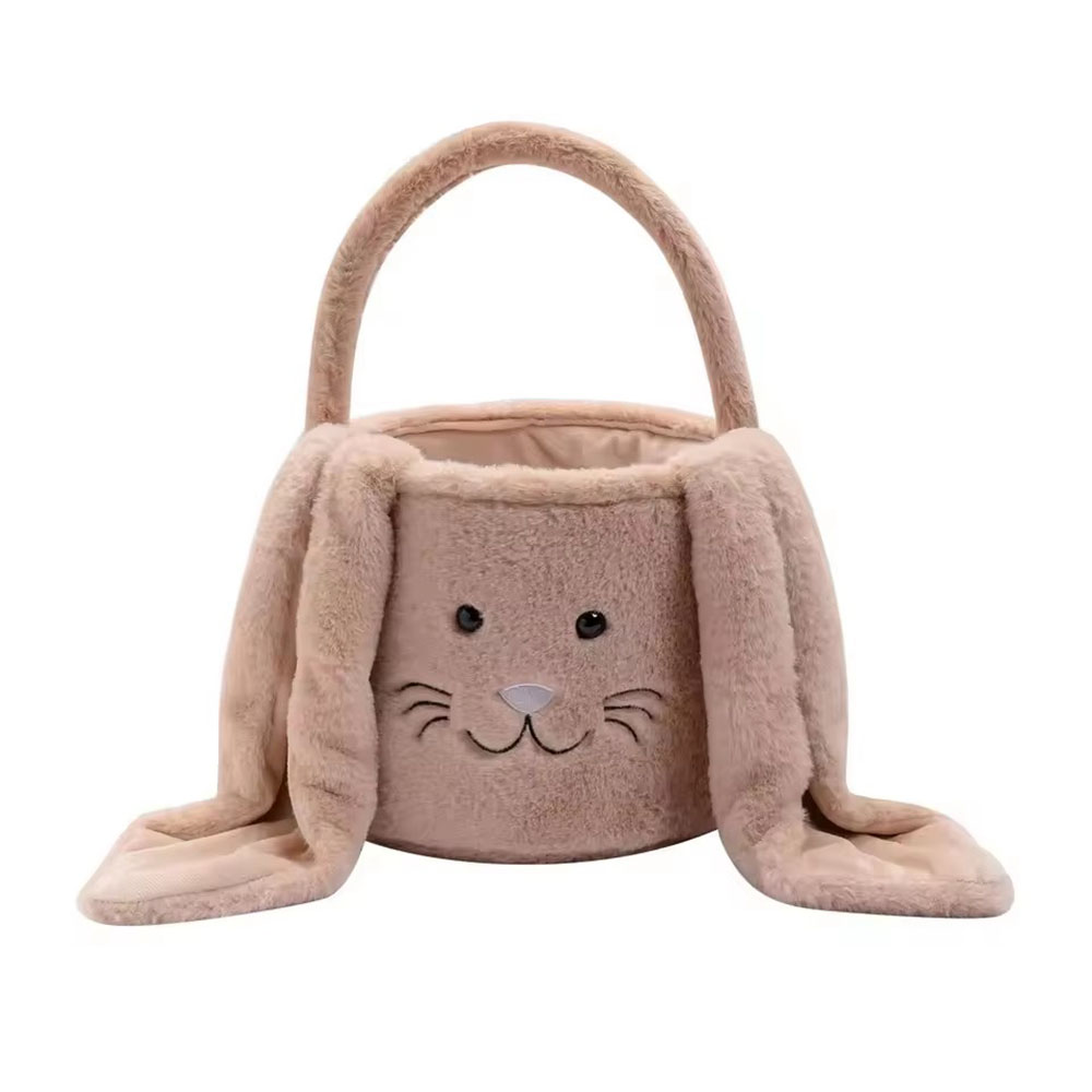 Lovely Easter Bunny Basket, Plush Candy Carry Basket, Bunny Gift Basket