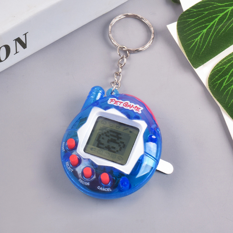 Transparent Electronic Pets Nostalgic 168 in 1 Virtual Cyber Pet Toy with Pixel Play Funny Retro Gift