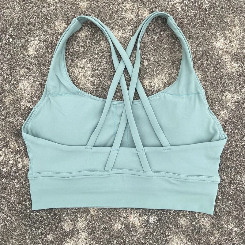 PowerCross High Strength Fitness Bra Cross Back Padded Top