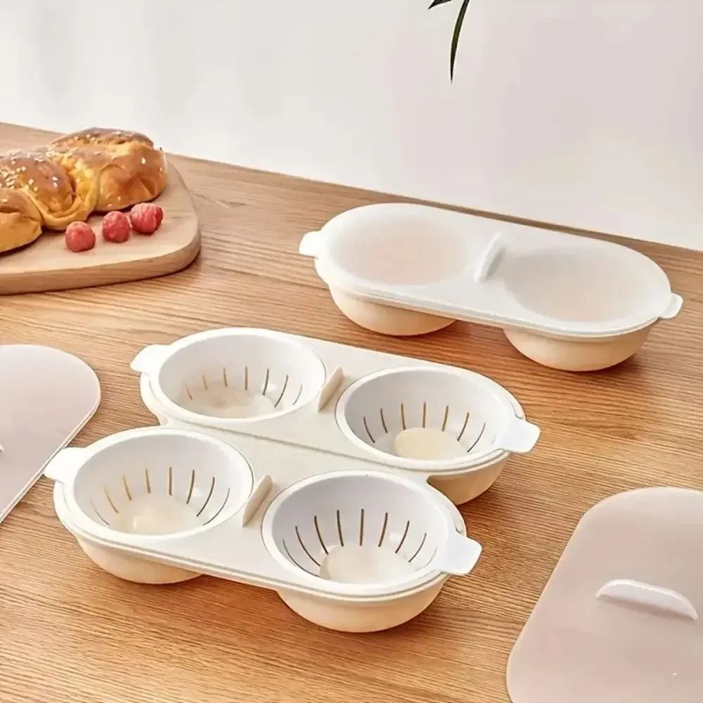 Microwave Double-Cup Egg Poacher & Lotus Maker
