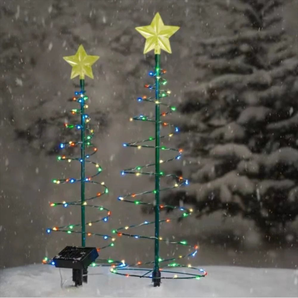 Solar Garden Christmas Tree Lights