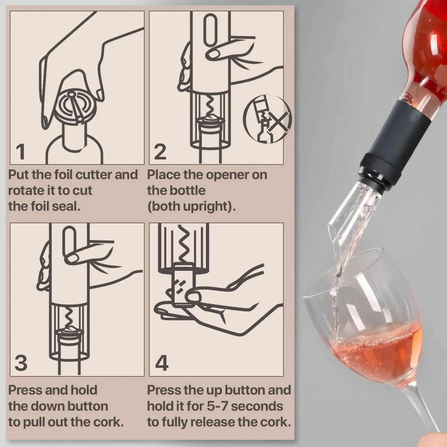 Professional Rechargeable Automatic Electric Wine Opener