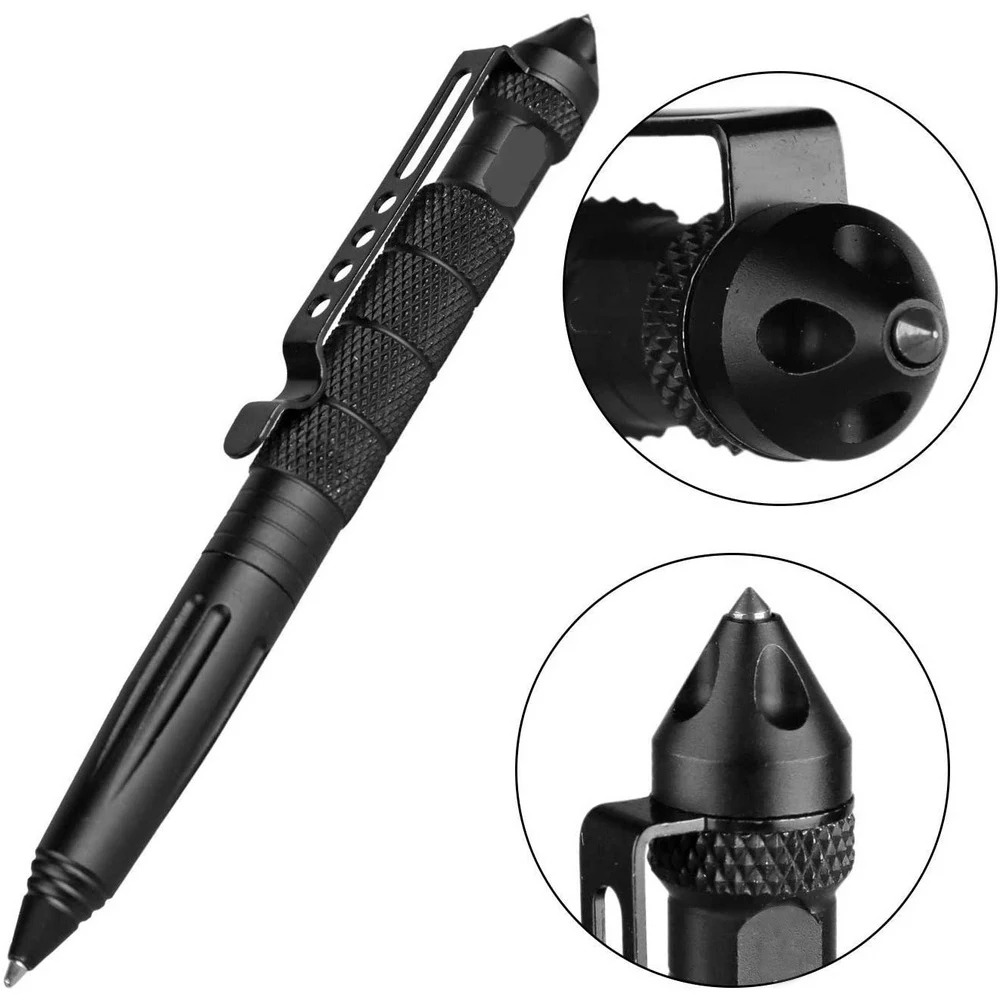 Tactical Survival Pen Multifunctional Emergency Glass Breaker & Self Defense Tool for Outdoor Camping & Security