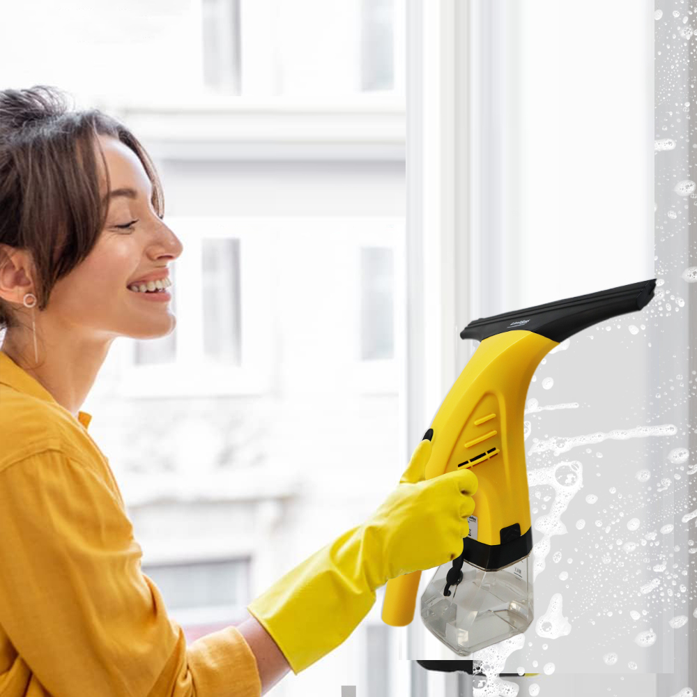 Rechargeable Window Vacuum Cleaner Set, Window Squeegee, Electric Cleaning Tool for Tiles Mirrors Glass and Count