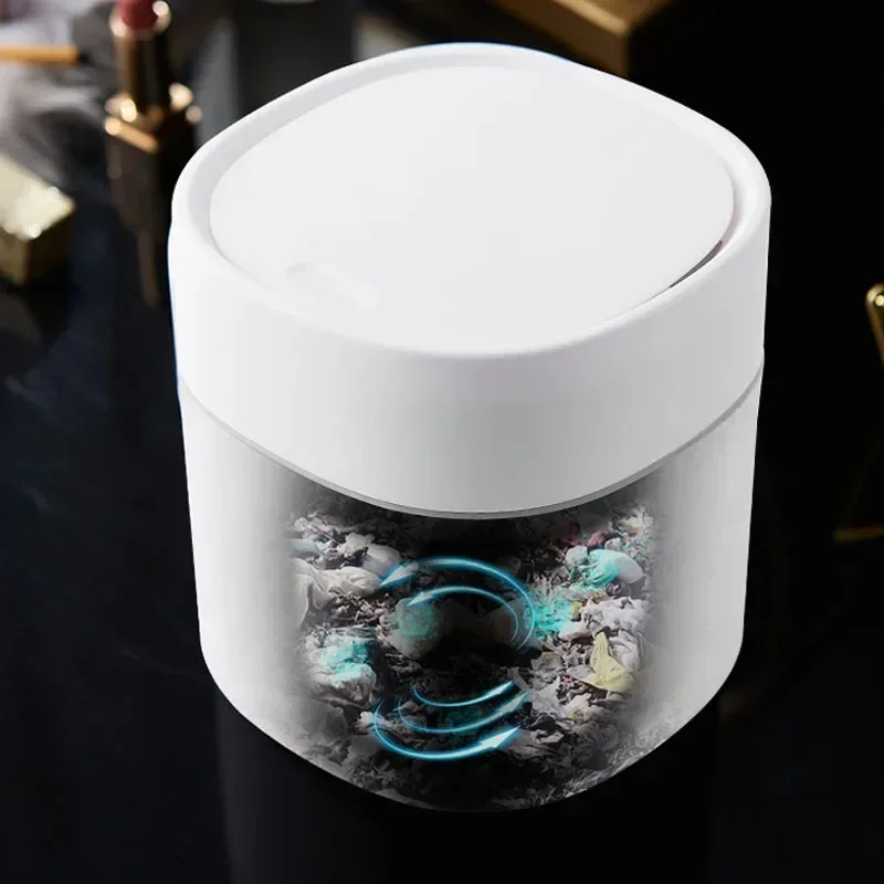 Mini Small Waste Bins Home Table Desktop Garbage Basket Plastic Trash Can Office Supplies Dustbins Barrel Box Sundries