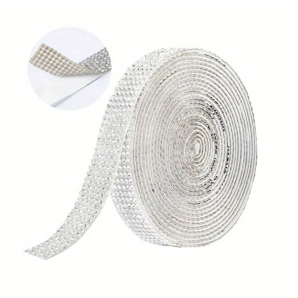 Self-Adhesive High-Fidelity Crystal Rhinestone Ribbon Trim Tape