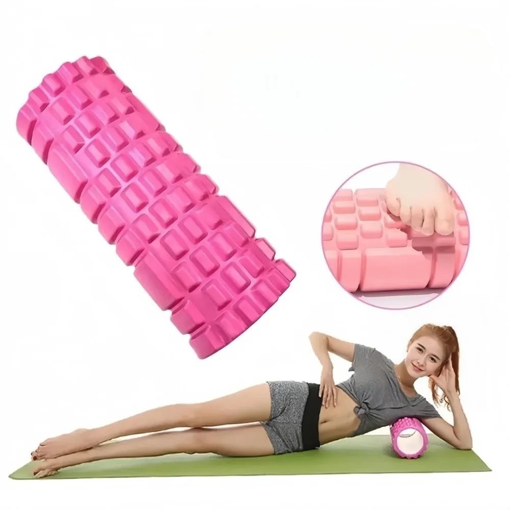 Compact Pilates Yoga Foam Roller - Deep Muscle Massage & Recovery Column