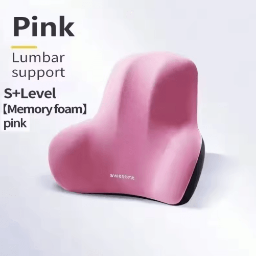 Memory Foam Lumbar Back Cushion for Car, Office & Gaming Chairs