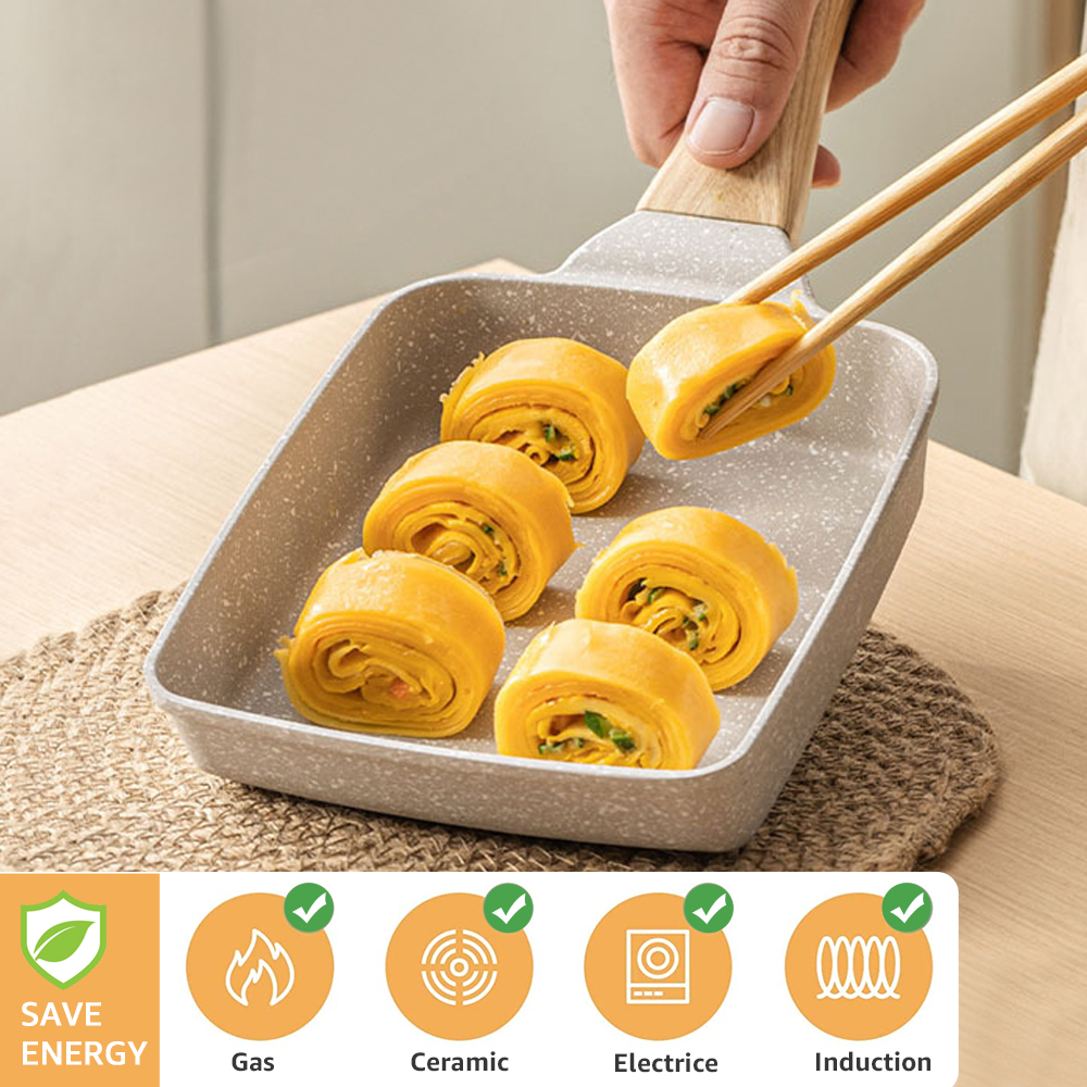 Nonstick Omelet Frying Pan for Cooking Eggs, Pancakes, Steaks & More Breakfast Maker