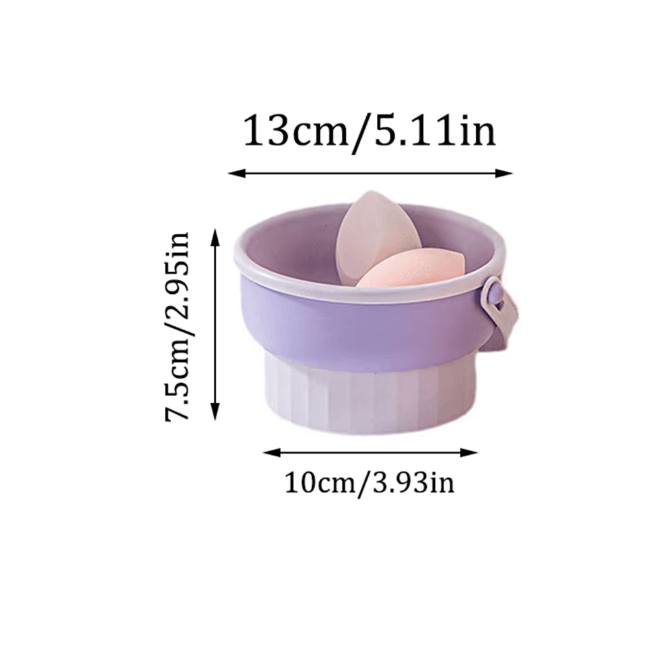 CleanPro Makeup Brush Cleaning Bowl And Drying Rack Set