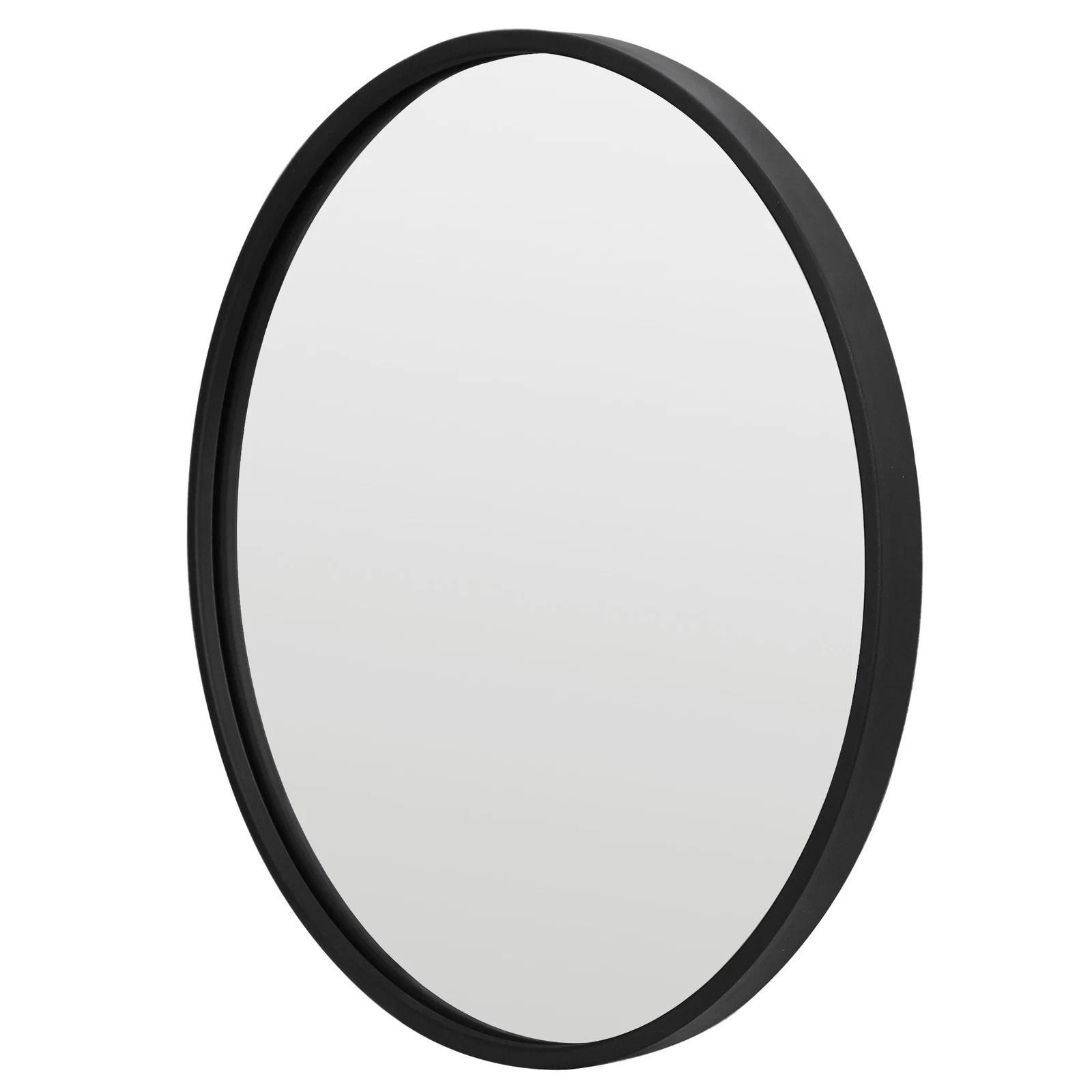 Modern Round Wall Mirror Decorative Metal Frame Vanity Bathroom Entryway Mirror