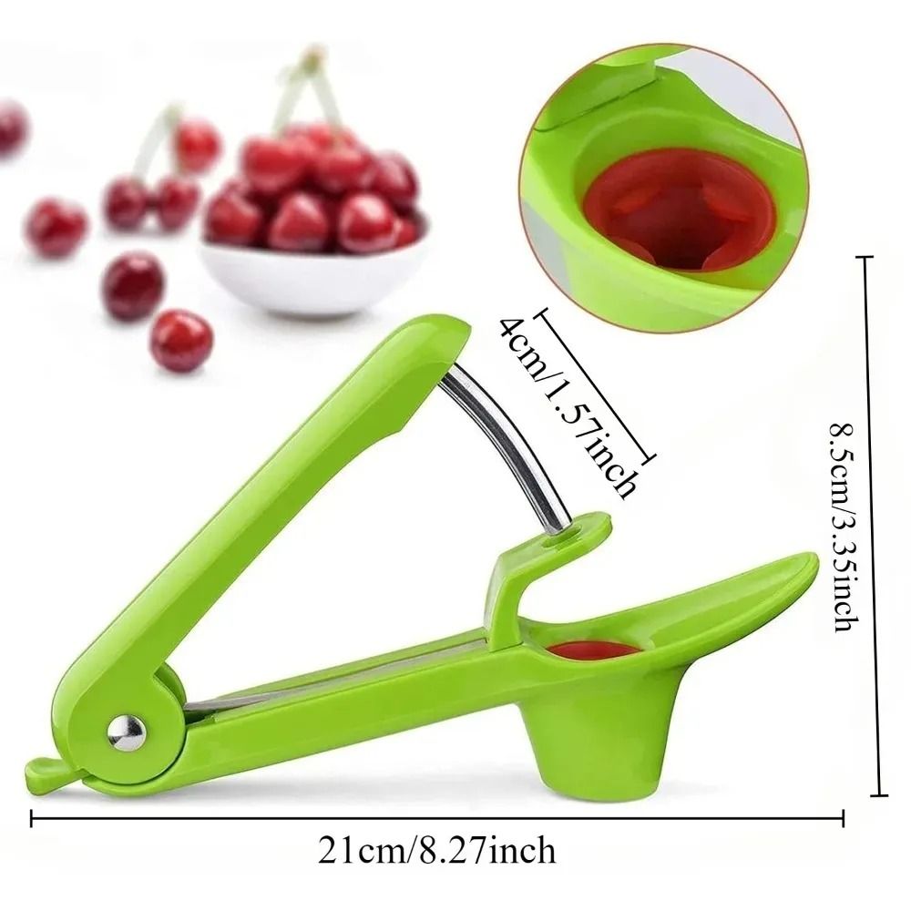 Heavy Duty Cherry Pitter Tool with Space Saving Lock Design