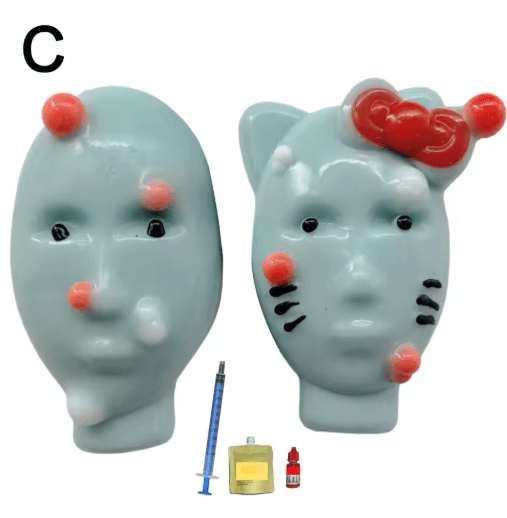 Reusable Pimple Popper Stress Relief Toy Funny Acne Decompression Fidget Gift Set