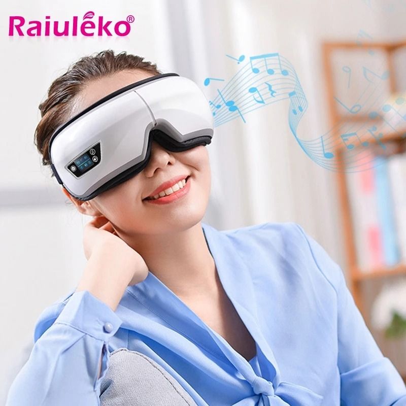 6D Smart Eye Massager with Heat Vibration Bluetooth Music