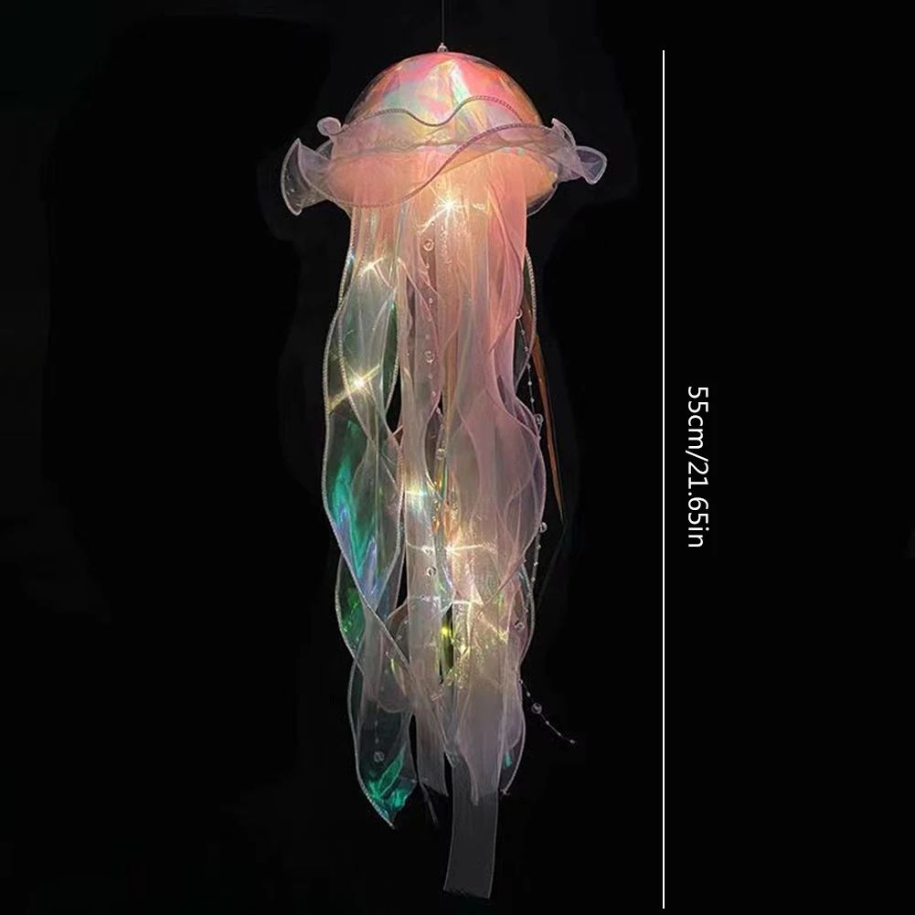 DIY Jellyfish Hanging LED Ceiling Lamp