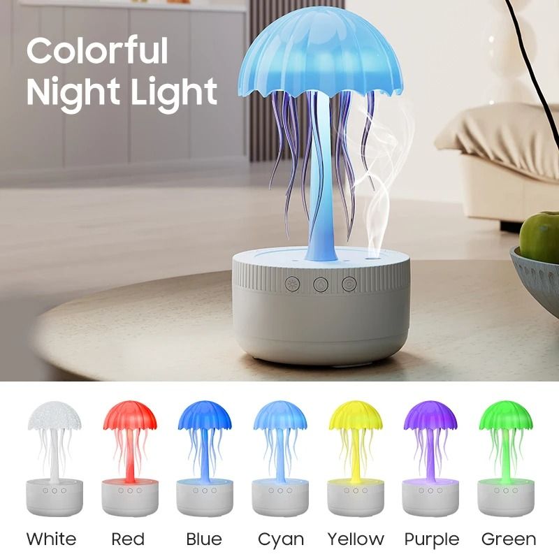Dynamic Jellyfish Essential Oil Diffuser with Night Light