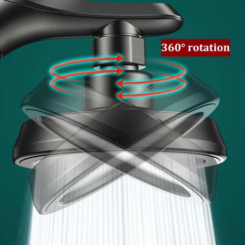 Dual Shower Head Set Handheld and Overhead High Pressure Shower Head