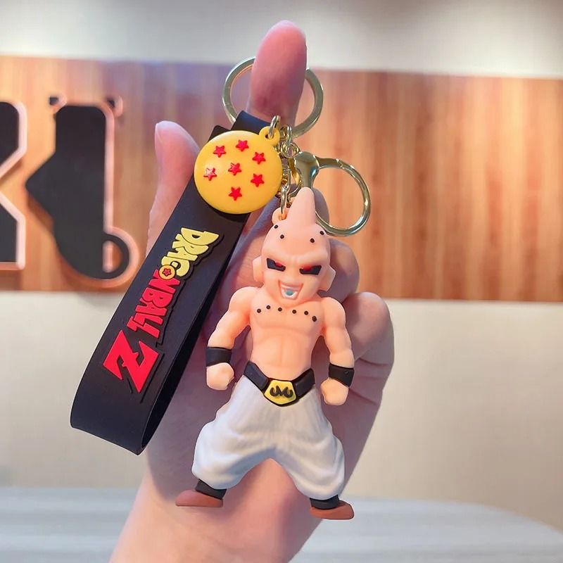 Anime Figure Keychain with PVC Character Pendant
