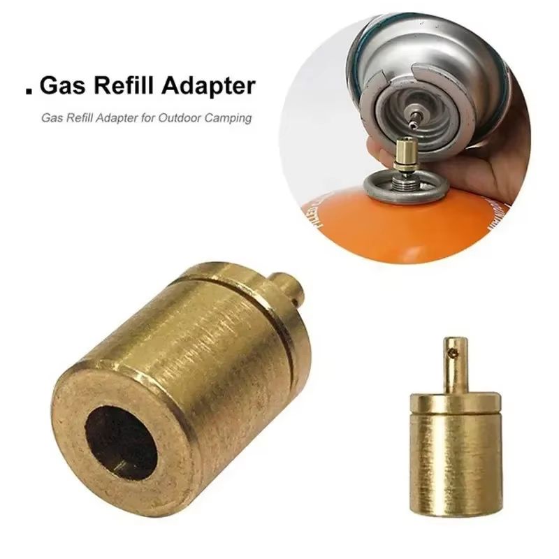 Portable Gas Refill Adapter for Outdoor Camping Stove Cylinder Butane Canister Accessory