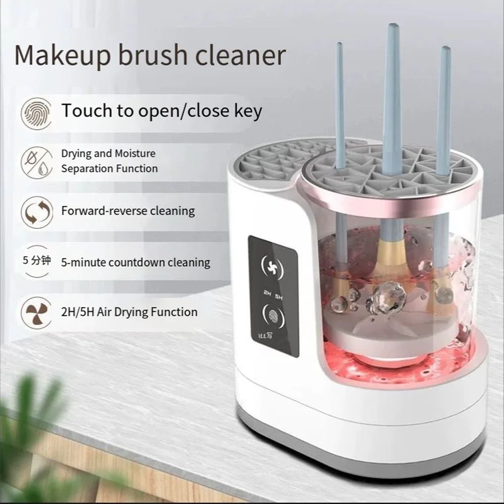 Electric Makeup Brush Cleaner and Dryer USB Rechargeable