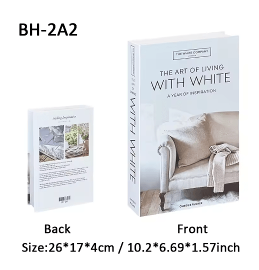 Luxury Decorative Fake Book Storage Box Aesthetic Coffee Table & Bookshelf Decor