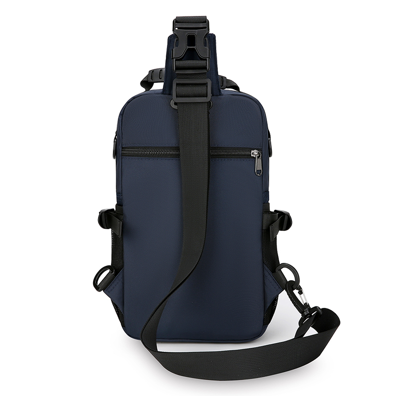 Fashion Men's Crossbody Bag High-Quality Oxford Waist Pack for Men Casual Chest Bag with Adjustable Straps