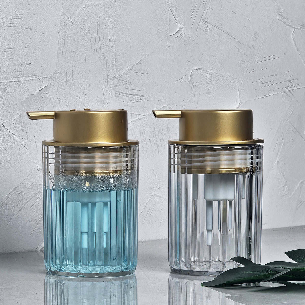 Hand Foaming Soap Dispenser Bottle, Elegant Foam Design for Kitchen & Bathroom Countertops