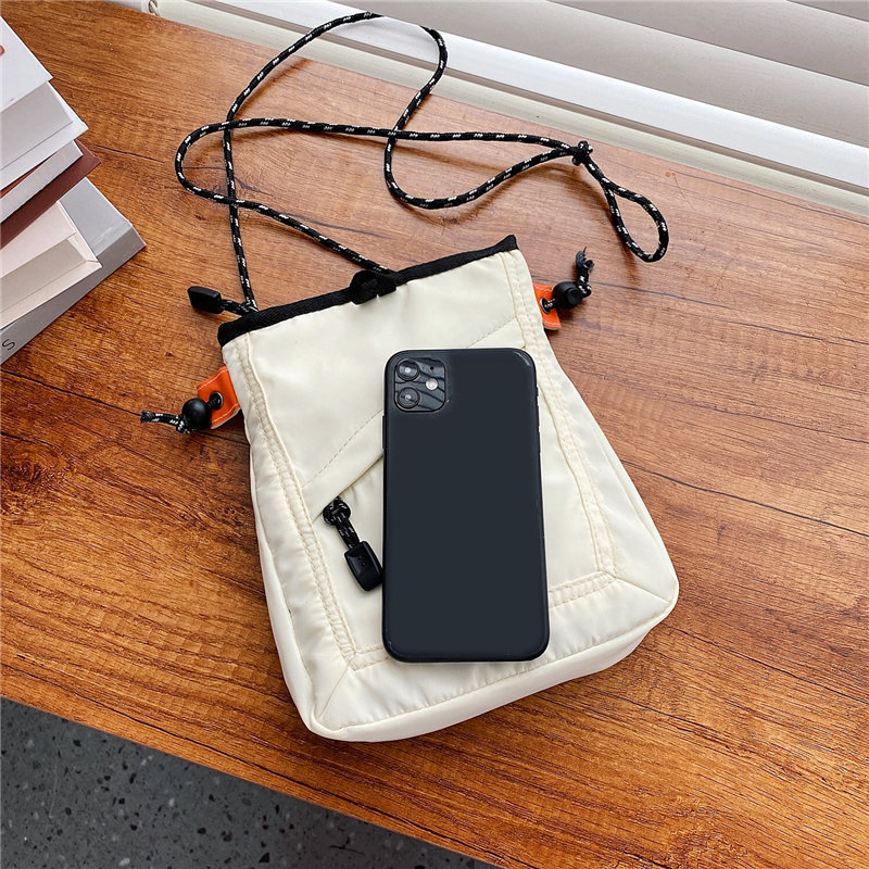 Mini Nylon Crossbody Bag Compact Phone Wallet Lightweight Travel Shoulder Purse