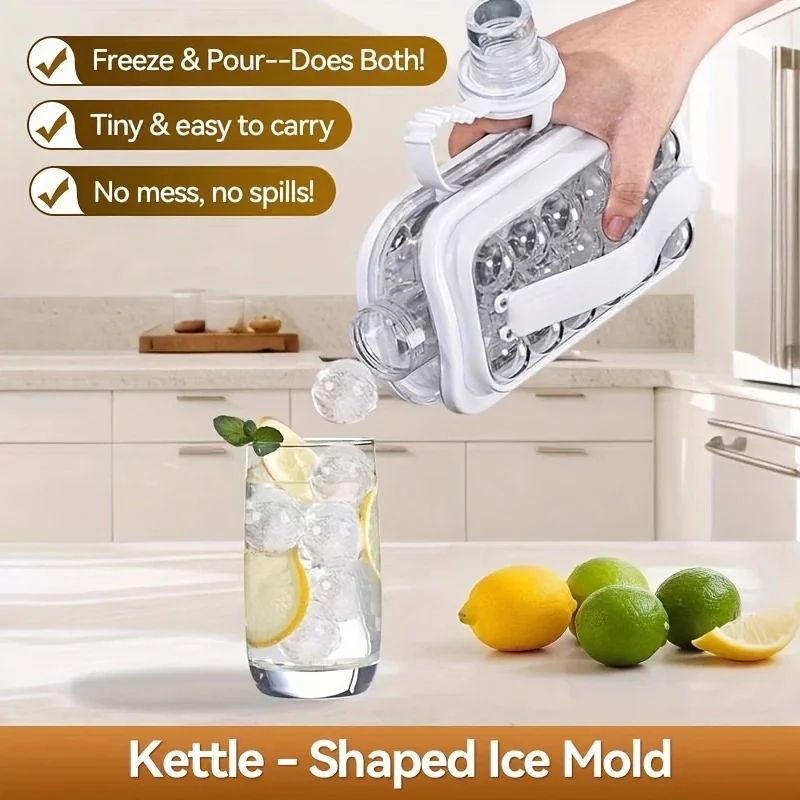 Portable Silicone Ice Making Mold Pitcher