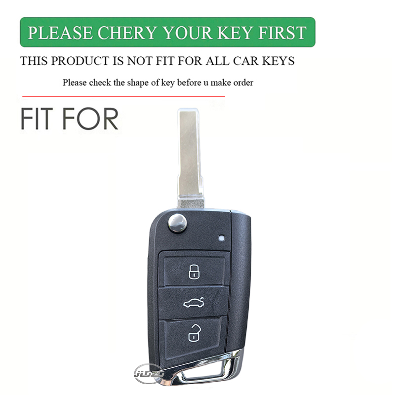 Premium Silicone VW key case cover Fit Golf, Polo, Tiguan, Octavia & More