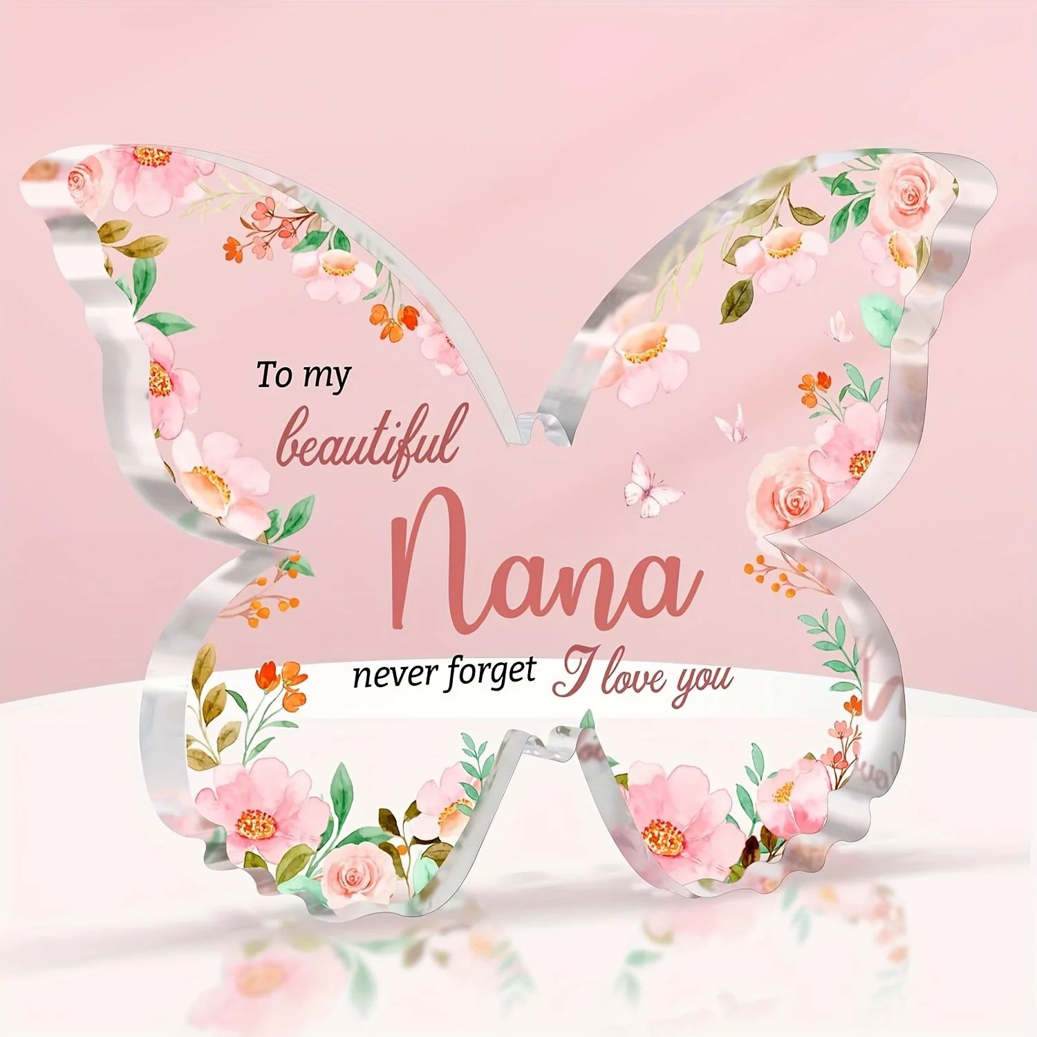 Butterfly Appreciation Plaque Gift for Nana