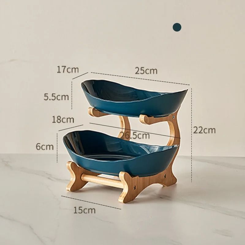 Elegant Multi-Layer Fruit Plate – Creative Modern Snack Dish & Cake Stand