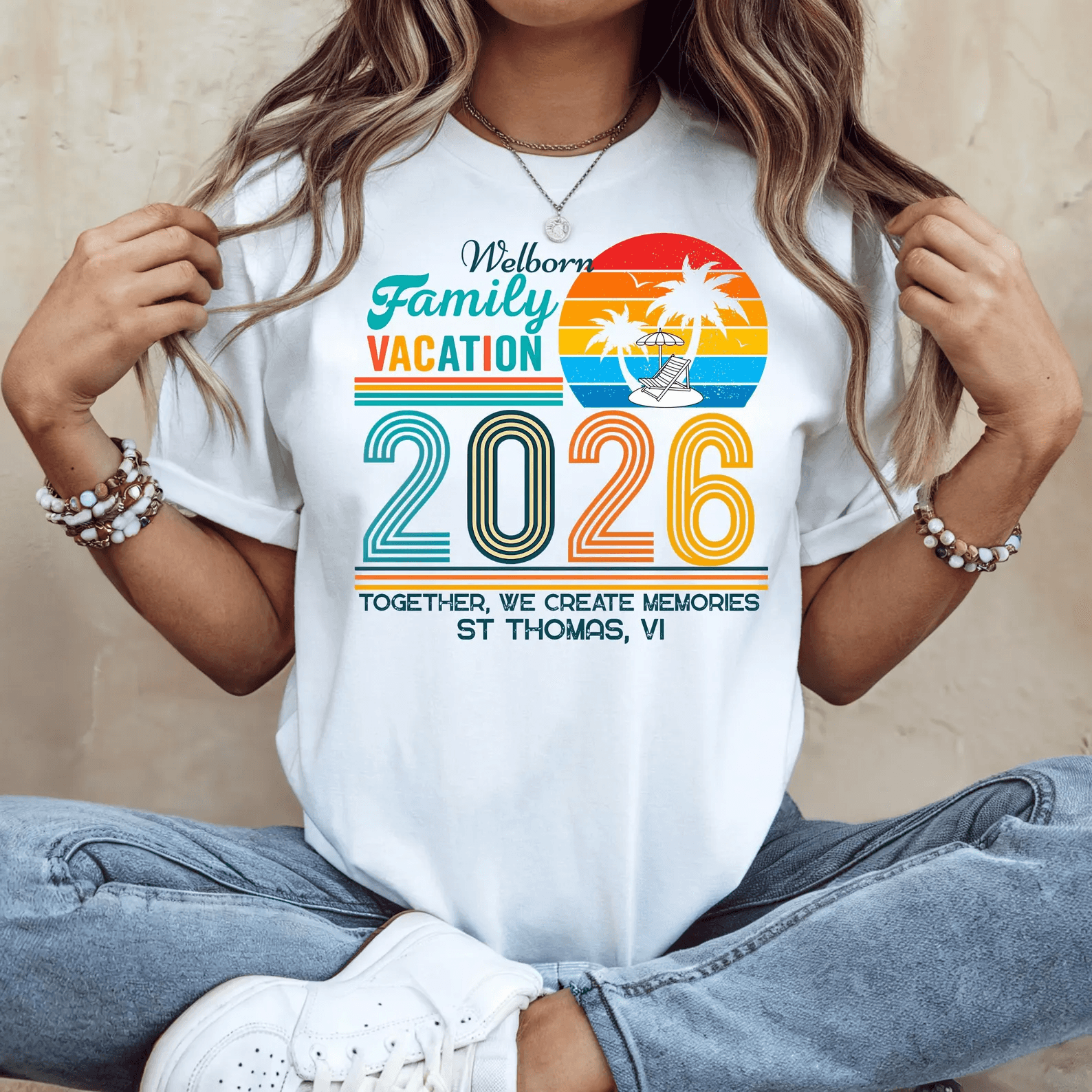 Custom Family Vacation Shirt Matching Tee