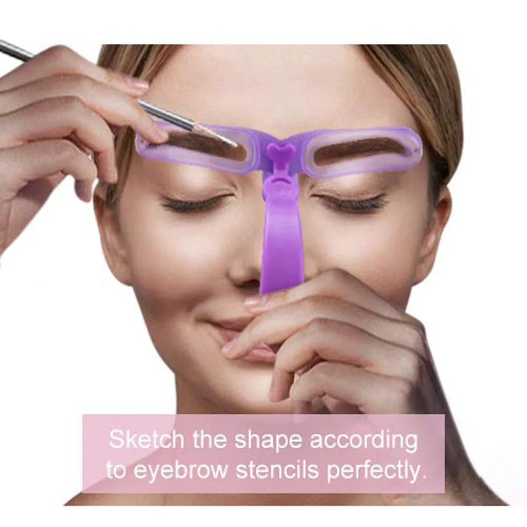 BrowPerfect 8-in-1 Eyebrow Stencil Kit – Reusable Brow Shaping Template Set