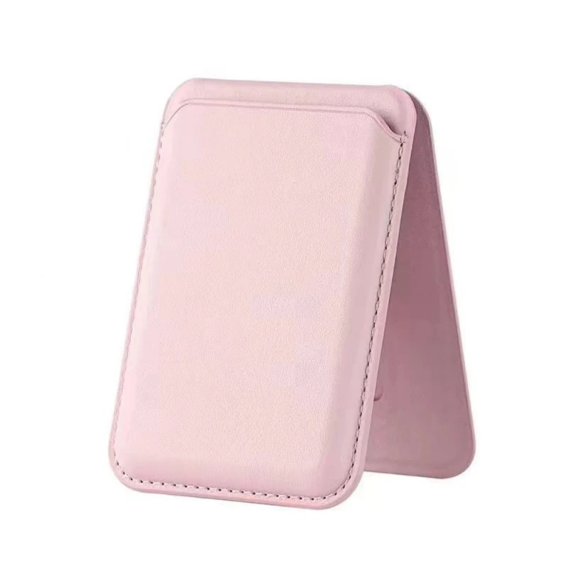 Leather Wallet With Strong Magnetic Hide Stand Case, Magsafe iPhone Card Holder Pocket Cover