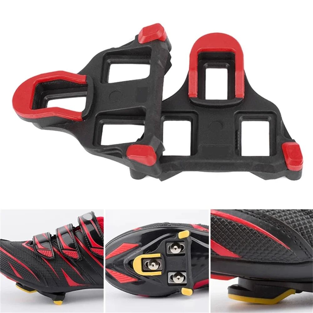 Road Bike Pedal Cleats Compatible with SPD SL Cycling Shoes Self Locking Plates