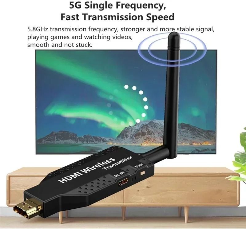5G Long-Range Wireless HDMI Extender Kit