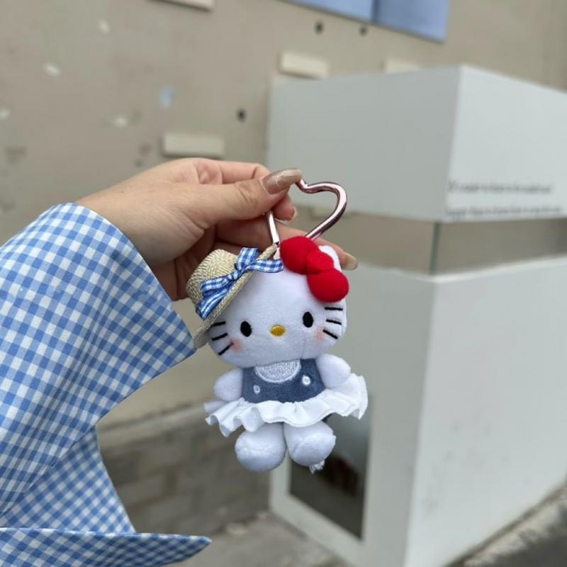 Hello Kitty Sanrio Kawaii Peripheral Pendant, Doll Keychain, Cute Fashion Sunglasses, Backpack Accessories