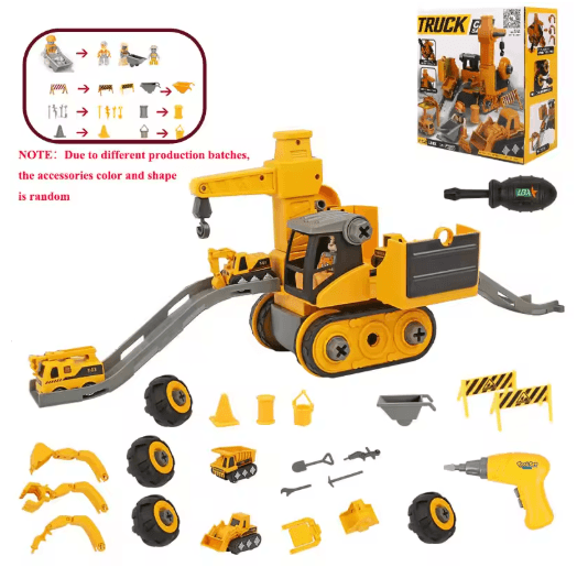 Kids Engineering Tool Set with Electric Drill – Educational Build Your Own Vehicle Kit