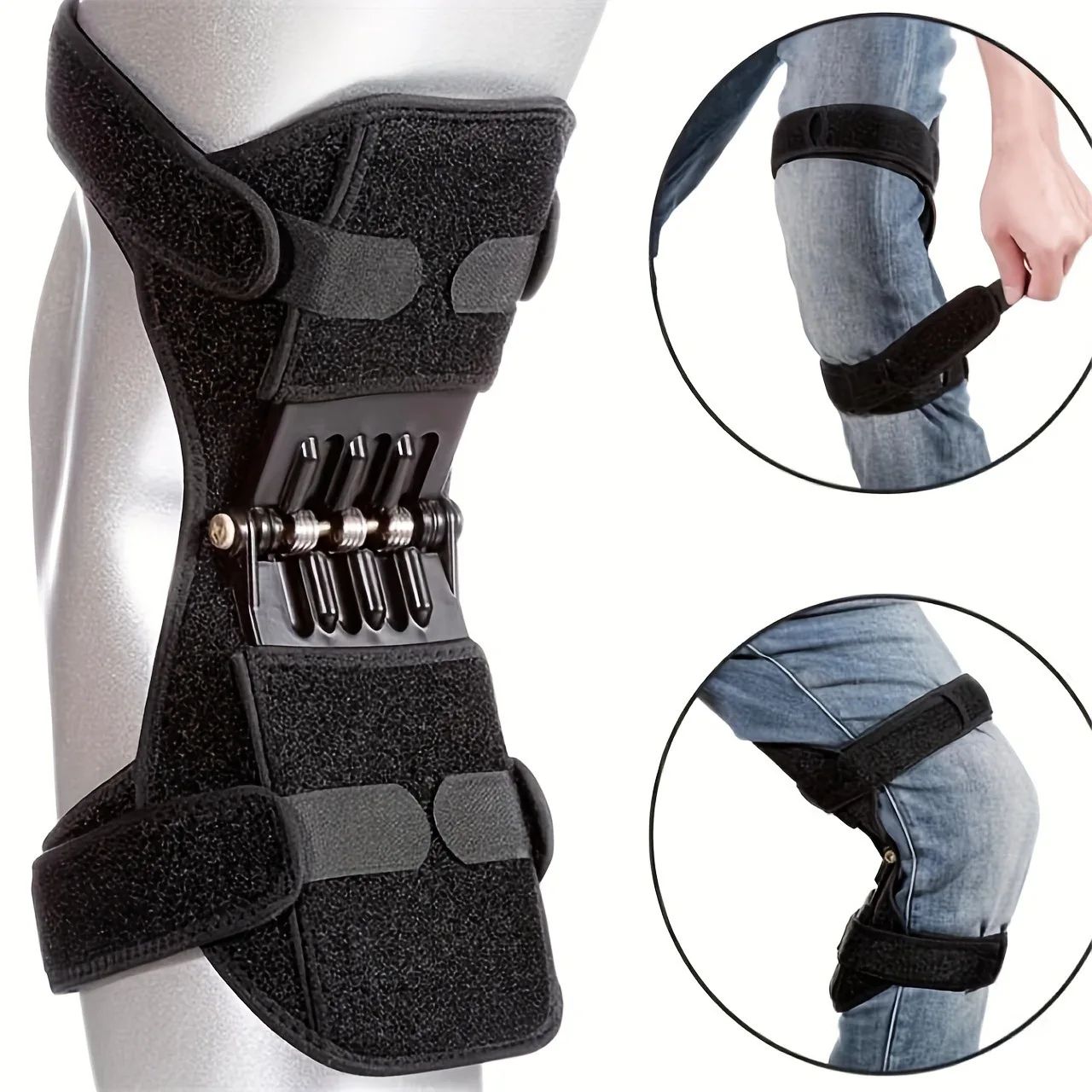 Knee Joint Booster Support Brace – Patellar Stabilizer for Walking, Climbing & Sports