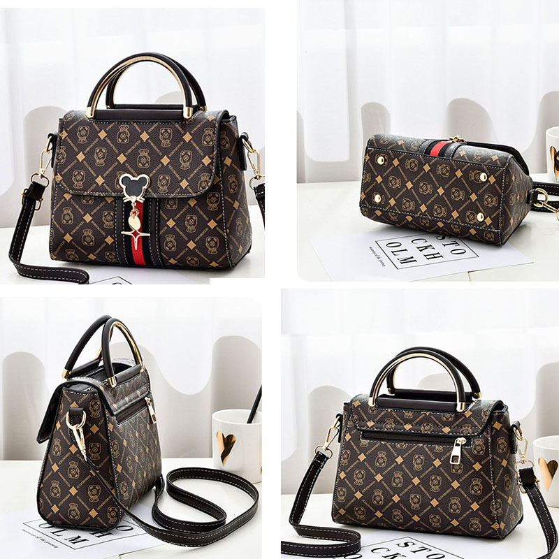 Tote Luxury Designer Handbag, Women Handbags Leather, New Shoulder Bag Women, Printed Monogram Single Shoulder Bag