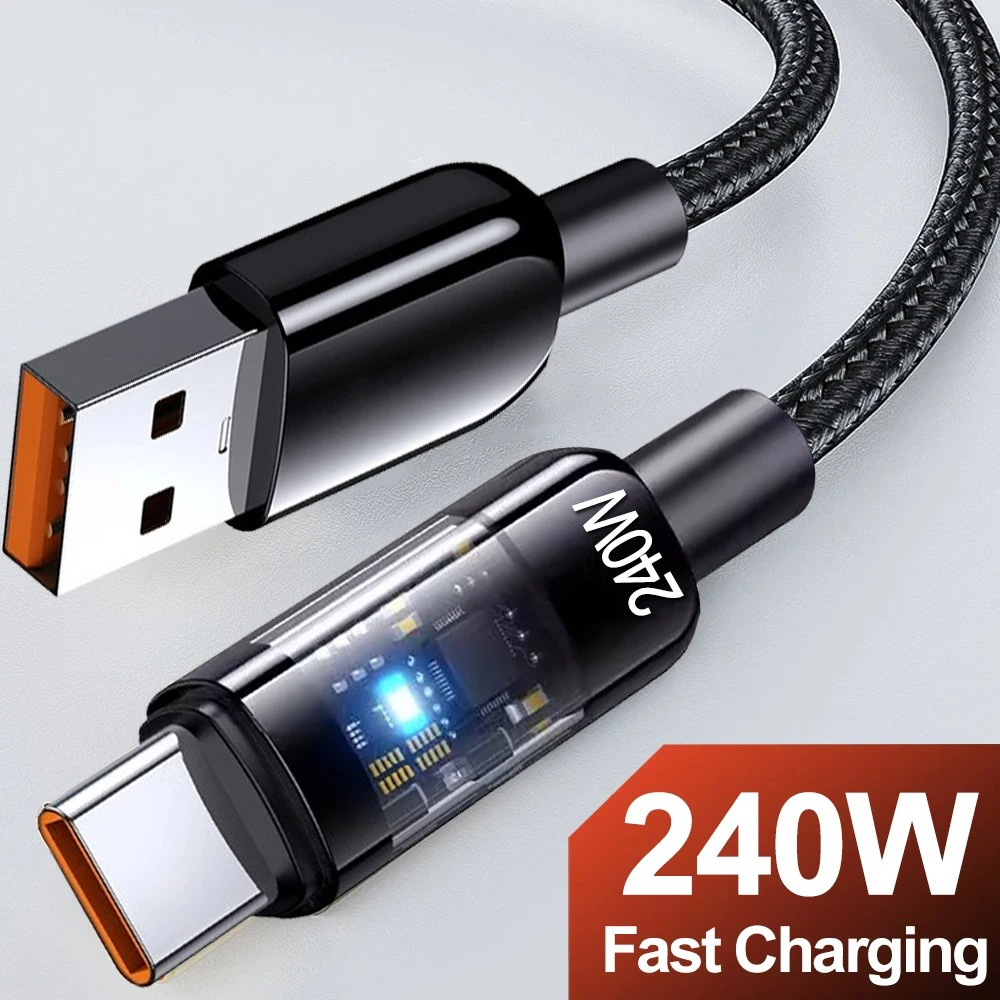 USB Type C Cable Quick Charge Phone Charger PD Data Cord Super Fast Charging