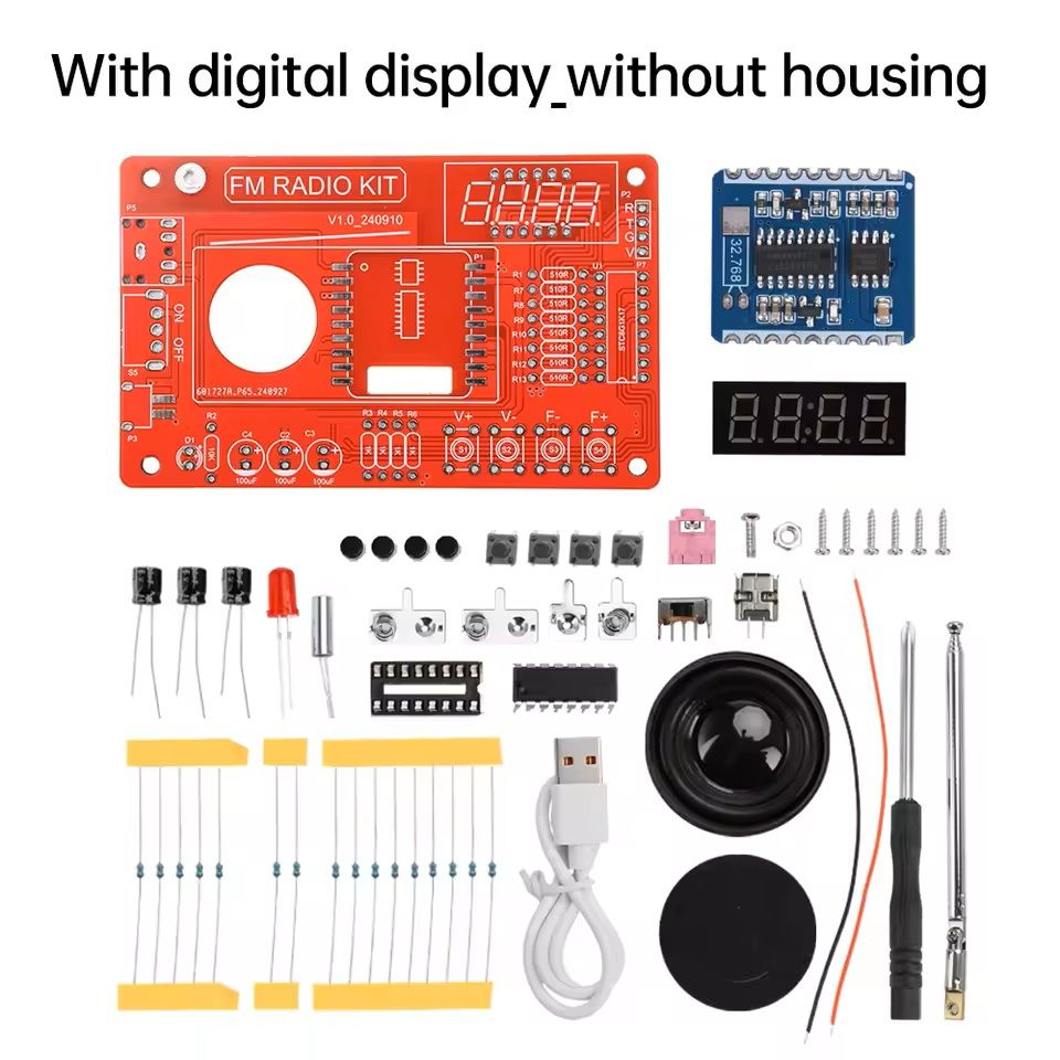 DIY RDA5807 FM Radio Electronic Kit with Digital Display