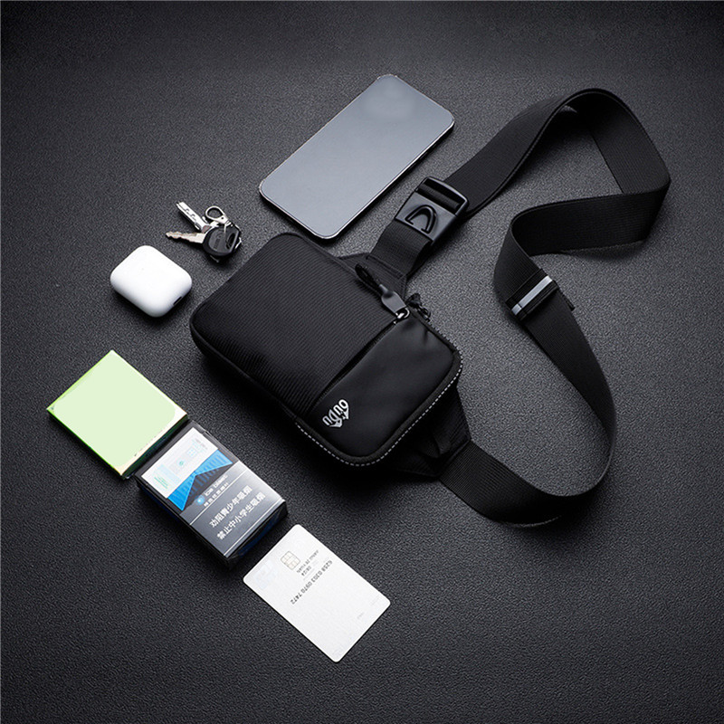 Mens Waterproof Chest & Crossbody Shoulder Bag with Phone Pouch