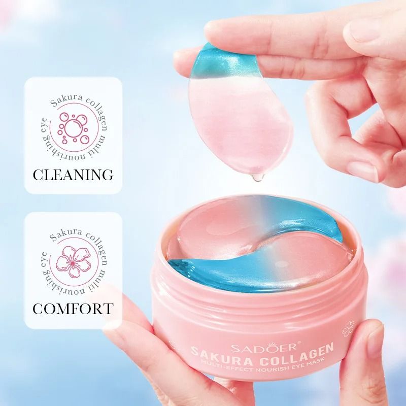 Collagen Eye Mask Sakura Eye Patches for Dark Circles and Puffiness