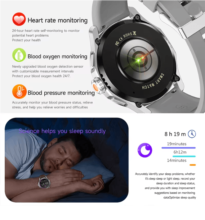 S4 Ultra GPS Smart Watch with AMOLED Display and Bluetooth Calling