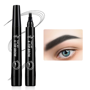 Water-resistant four-end eyebrow pencil, non-smudged, long-lasting