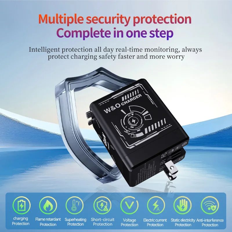 GaN Super Fast Charger Compact Portable Multi Protection Charging Head