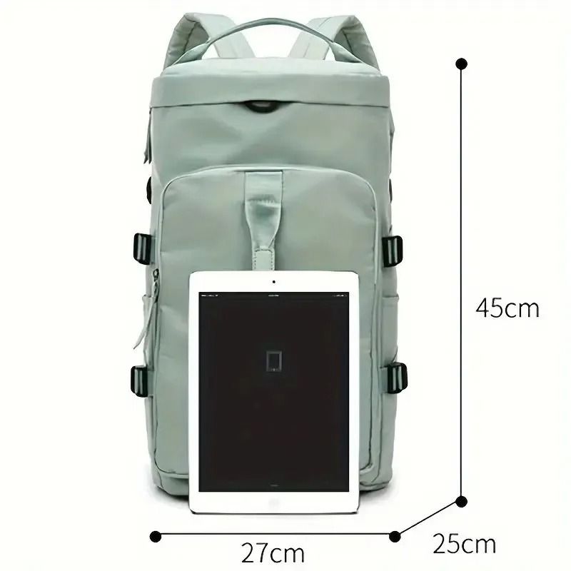 Large Capacity Waterproof Travel Backpack Duffel Bag with Shoe Compartment and Wet Dry Separation